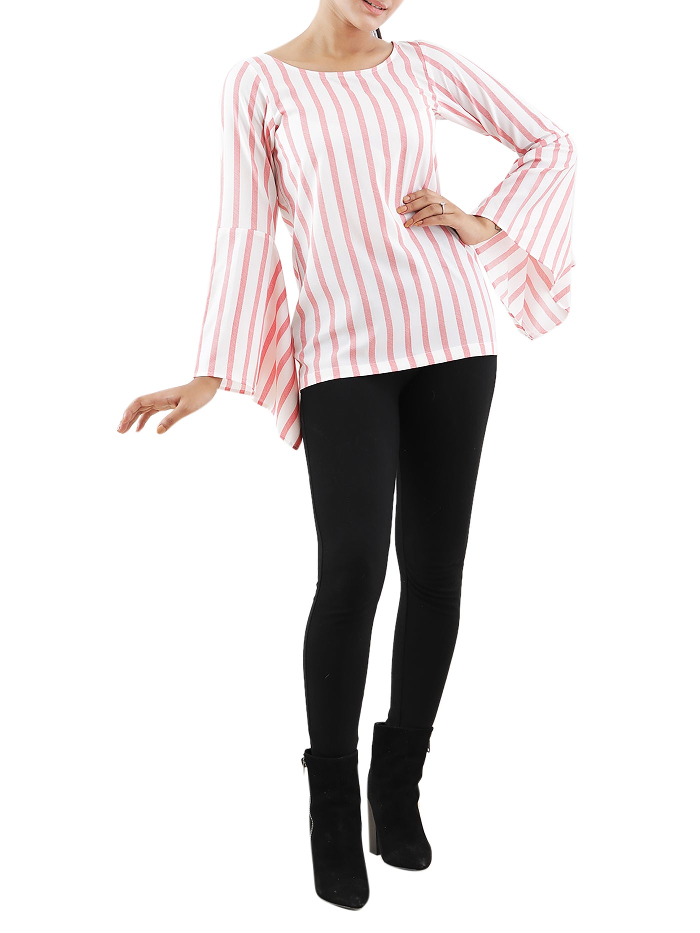 Belle Boat: Boat Neck Bell Sleeve Style Top